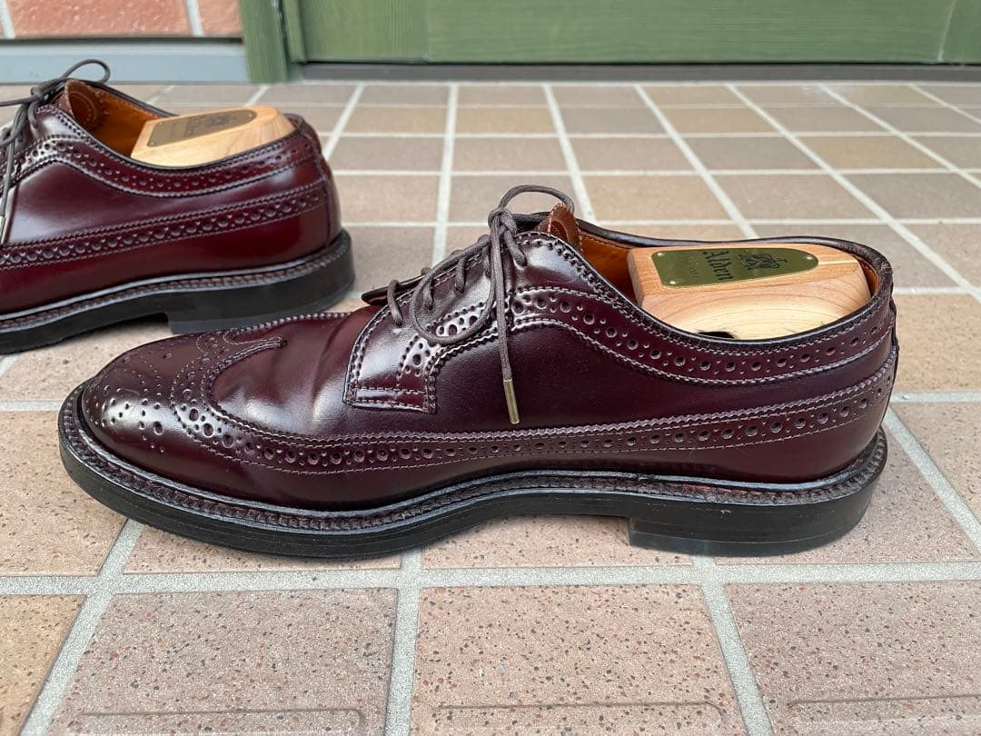 キ*ツ様 Alden オールデン 975 6.5E ウィングチップ コードバン