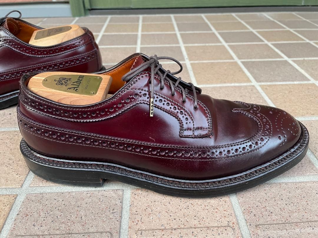 キ*ツ様 Alden オールデン 975 6.5E ウィングチップ コードバン