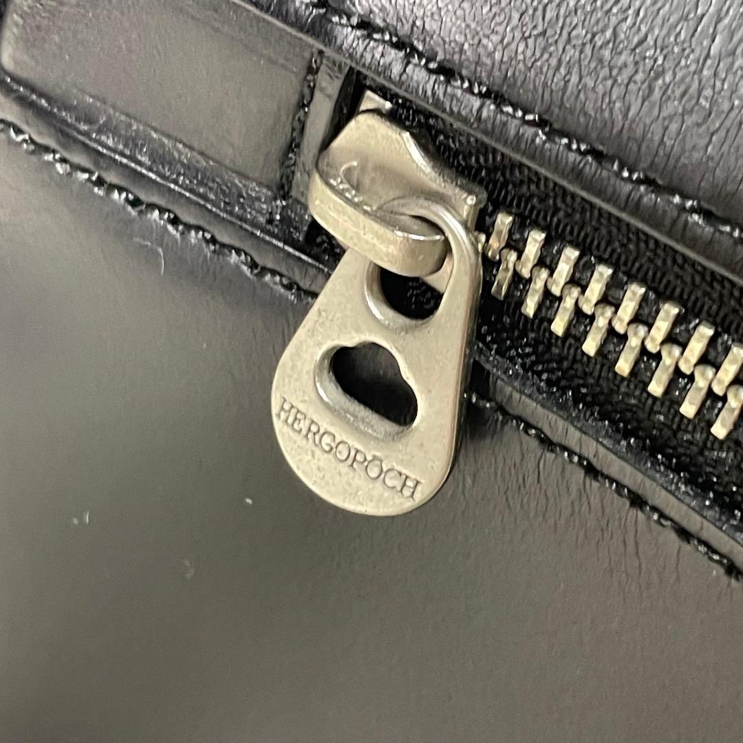 極美品 HERGPOCH エルゴポック 2way ボストンバッグ オールレザー