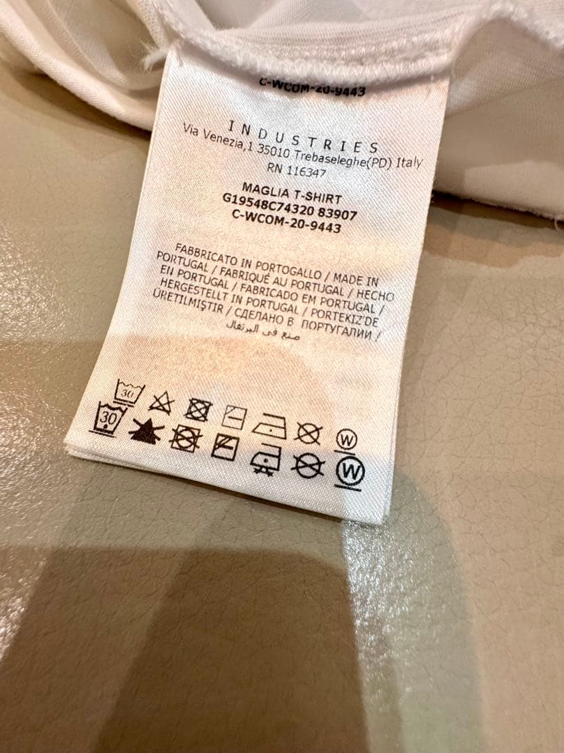 Moncler ストライプ Tシャツ ホワイト10A 美品