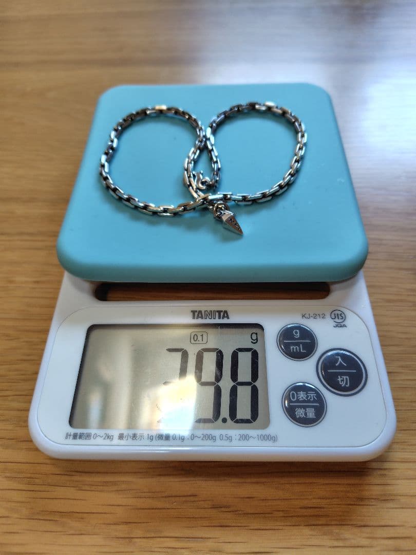 パトリックコックス　シルバーネックレス　40センチ　　説明必読願います