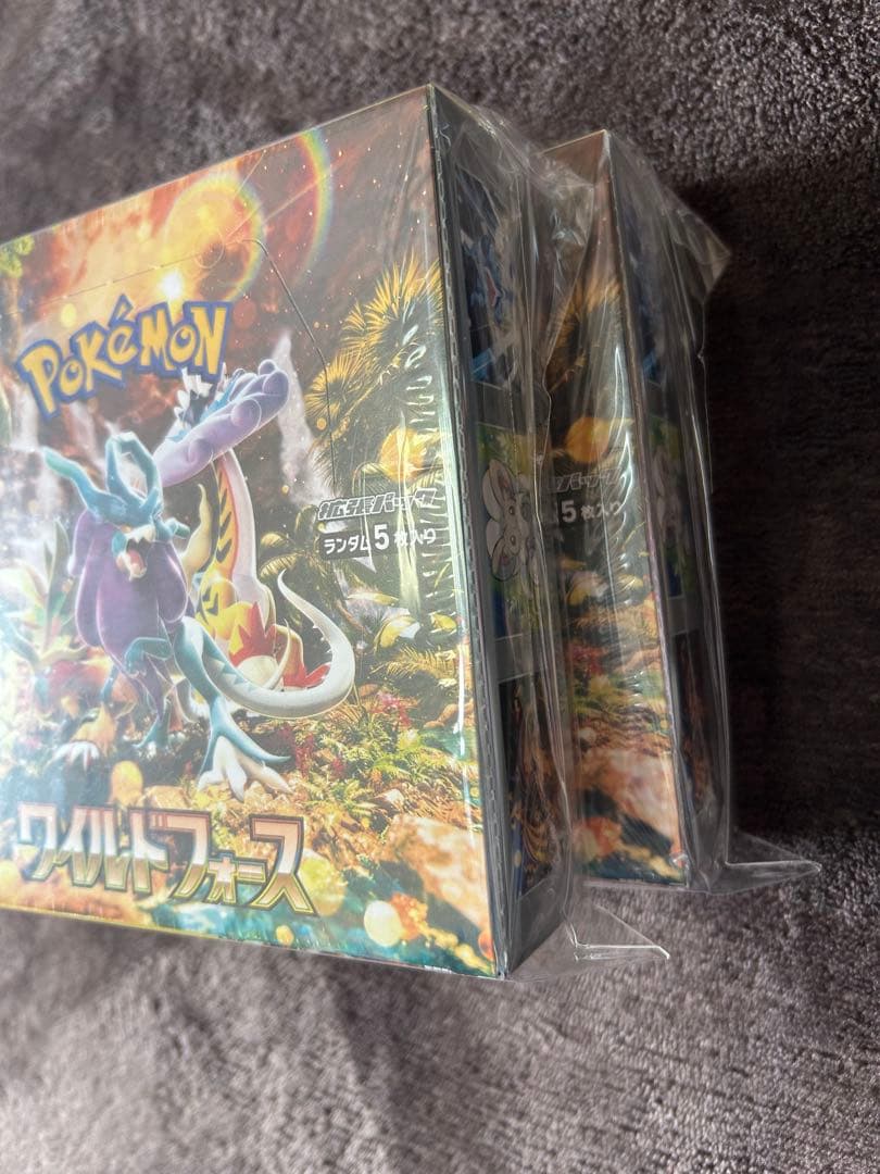 ポケモンカードゲーム ワイルドフォース 2ボックス未開封　シュリンク付き