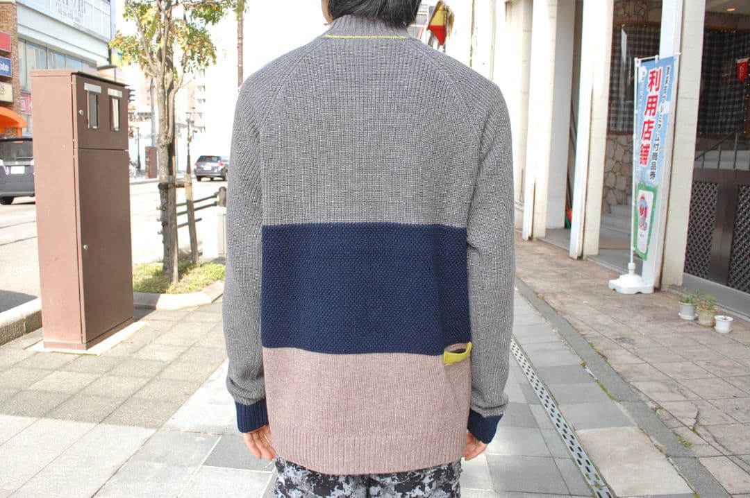 narifuri ナリフリ カラーパネルウォッシャブルミッドネックニット 新品