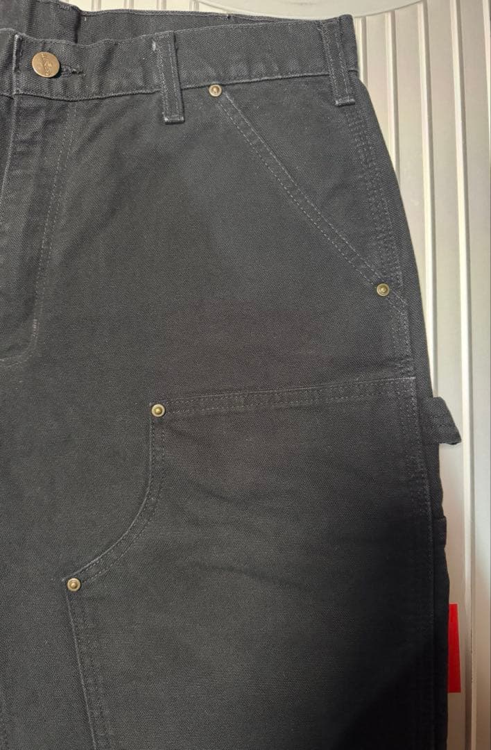 【アメリカ製】 カーハート　ダブルニー　ブラック　W32×L30