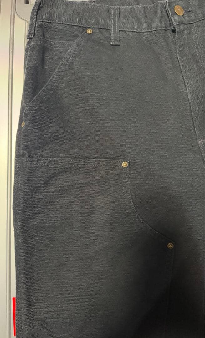 【アメリカ製】 カーハート　ダブルニー　ブラック　W32×L30