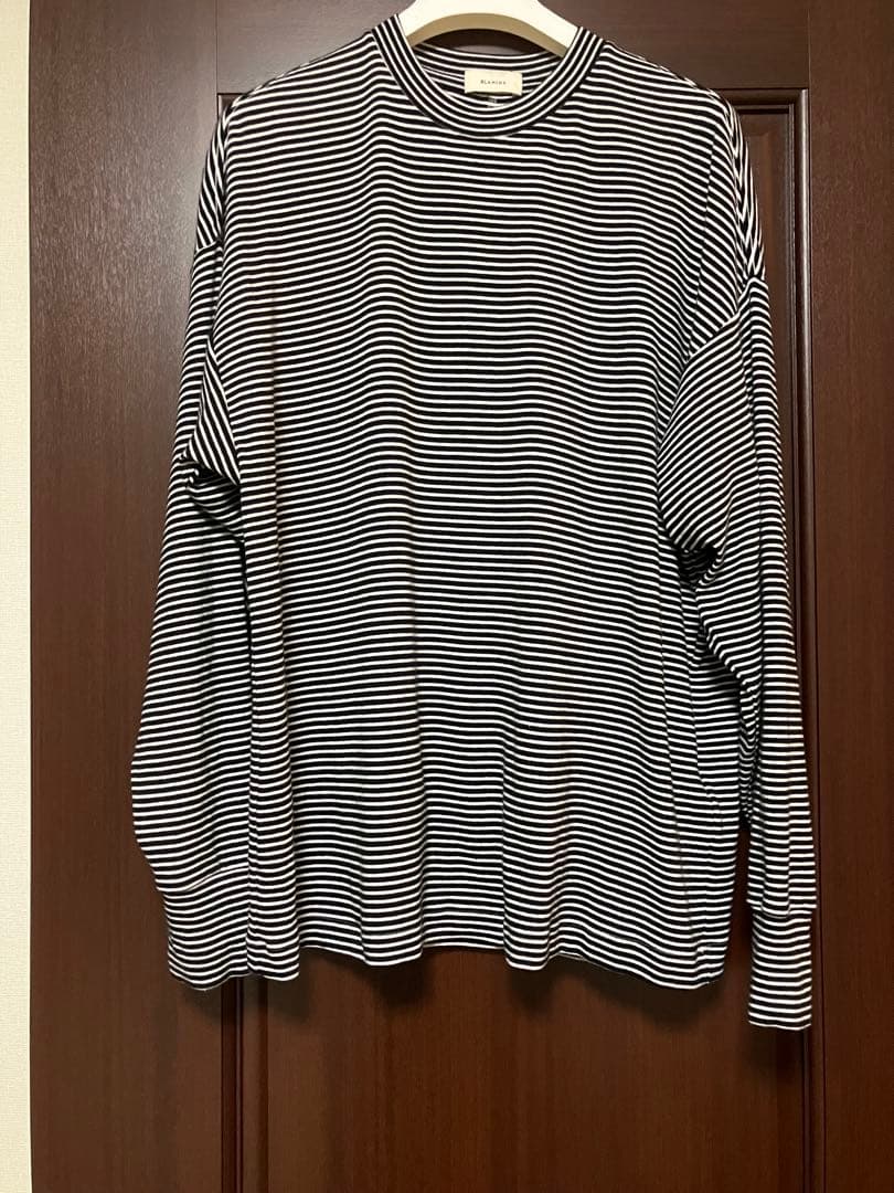 美品 BLAMINK ボーダーロングスリーブ