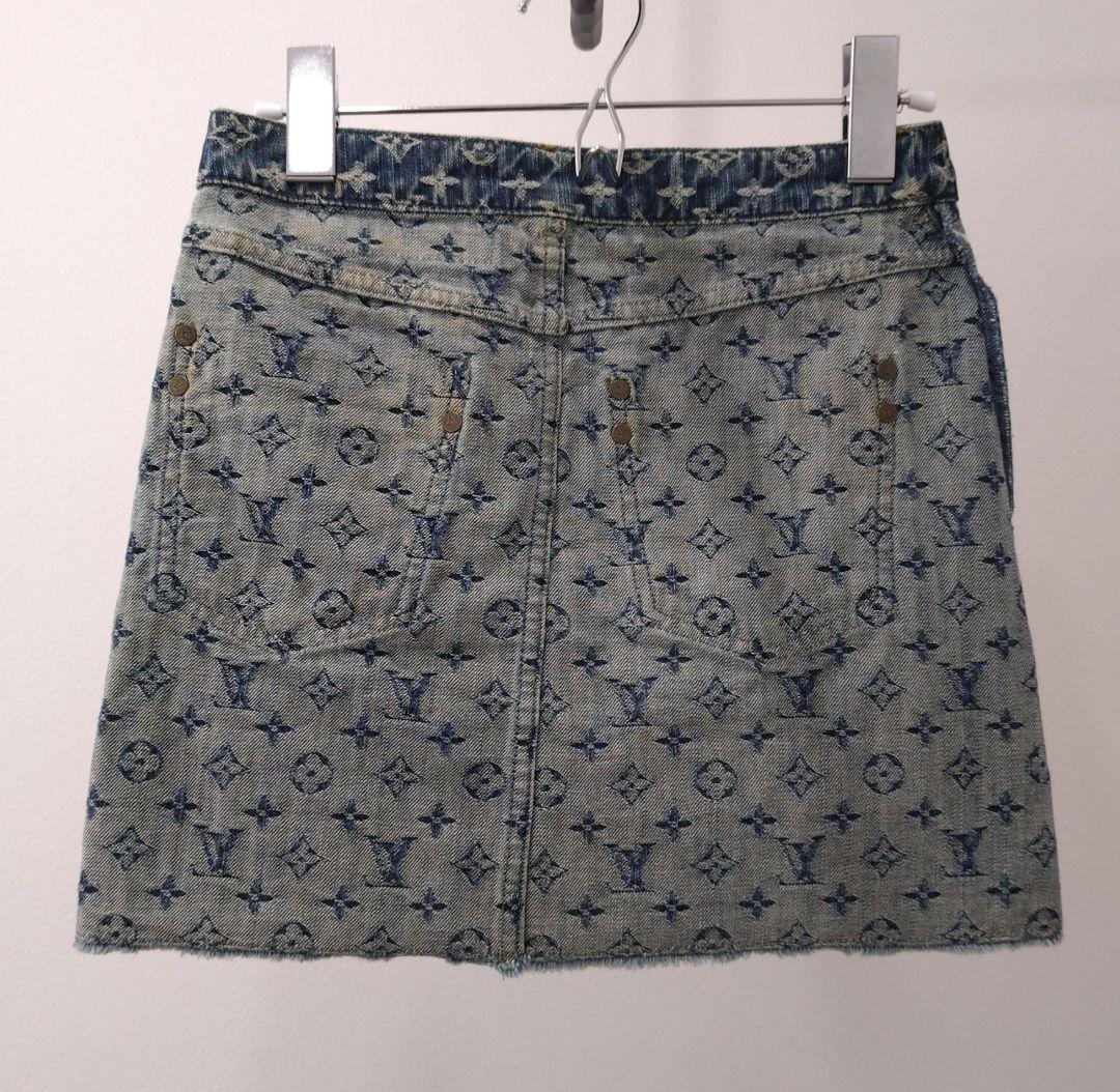 ✨️美品✨️ルイ・ヴィトンモノグラム ミニスカートデニム