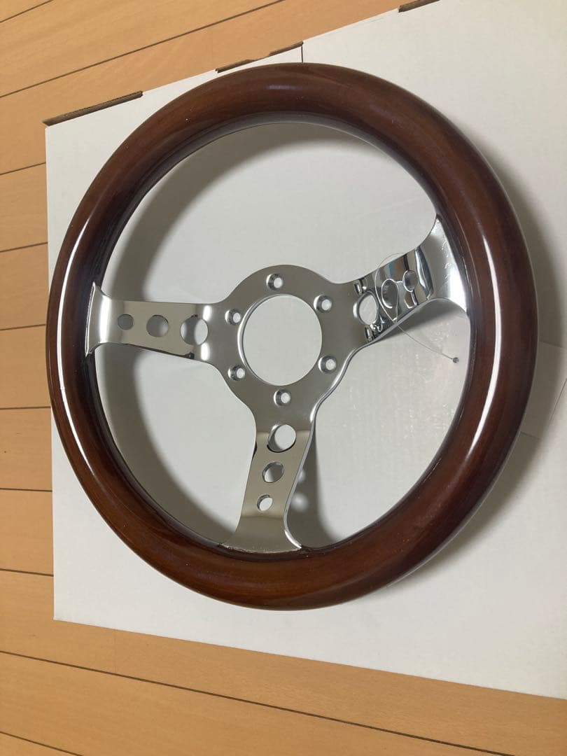 【激安最安値】希少新品 小径ステアリング 29 パイ ウッド 29cm 旧車