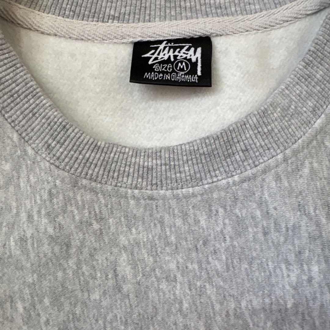 STUSSY 8ボール ロゴTシャツ グレー M