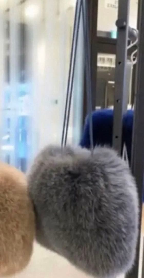 ラドロー　FOXファーバッグ　グレー　タグ付き　未使用品　LUDLOW GRAY