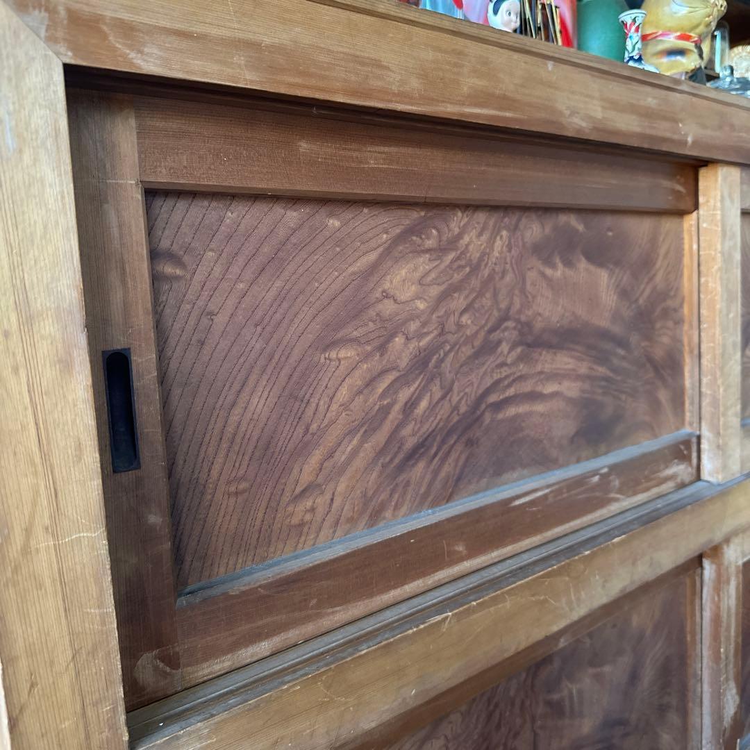 大幅お値下げ‼️時代箪笥　欅面　食器棚に！什器に！ヴィンテージ箪笥　収納に！