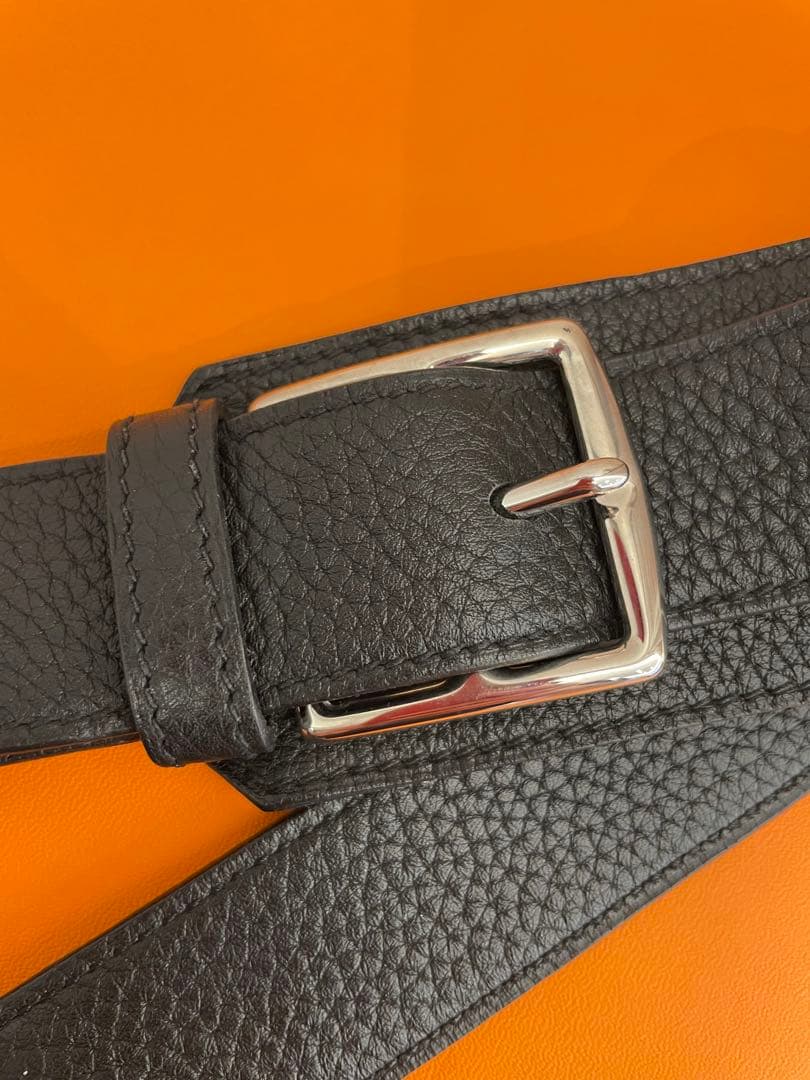 HERMES エルメス□O刻印 ジプシエール37 ショルダーバッグ　ブラック