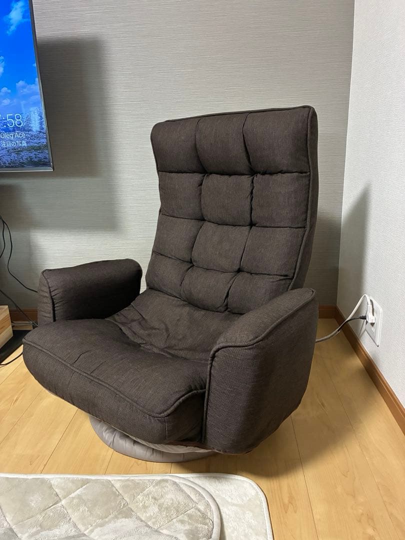 山善 心地よすぎる肘付き回転座椅子 SKZ-72