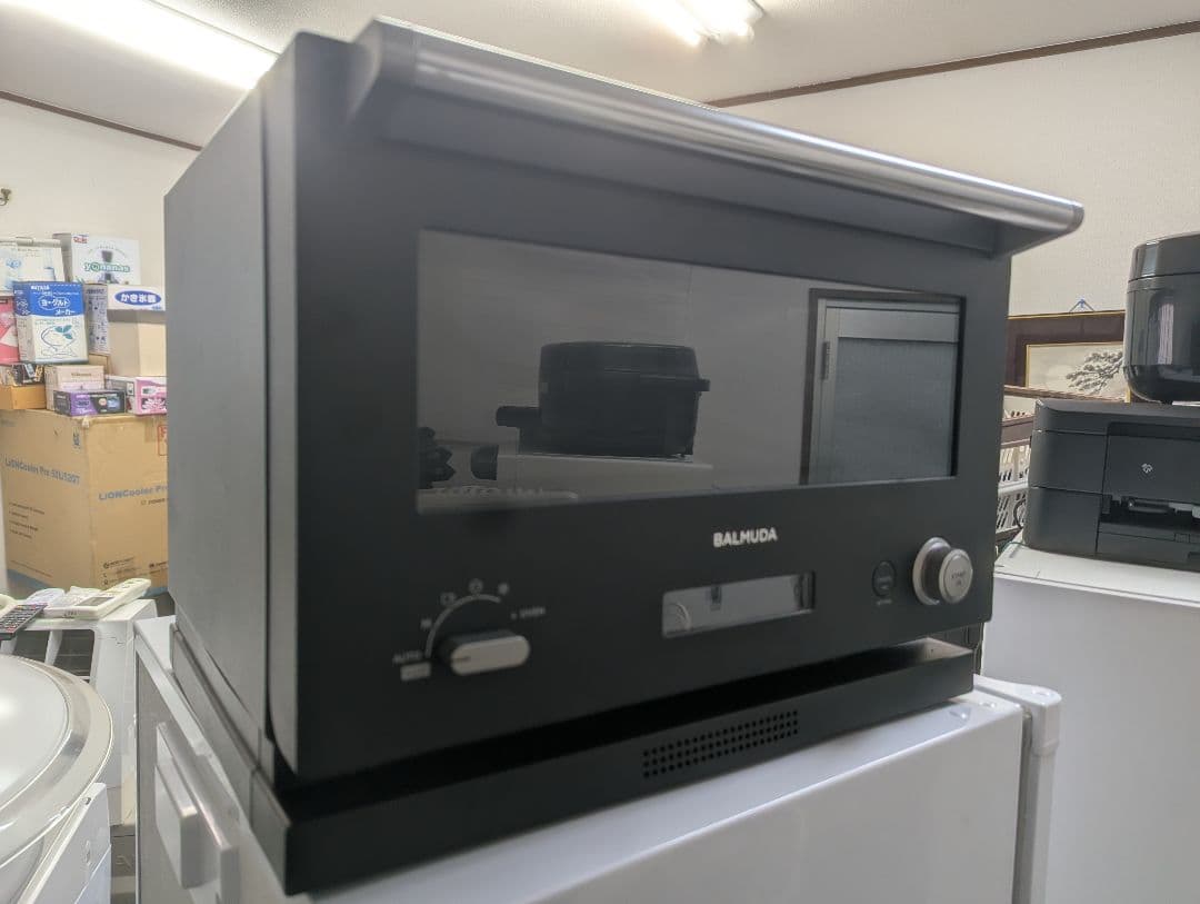 送料無料 BALMUDA K04A-BK 2020年製 お洒落なオーブンレンジ