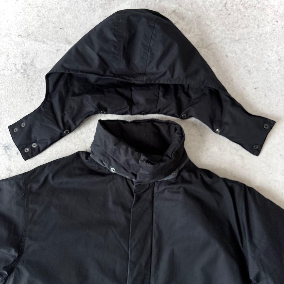 美品 ミスターオリーブ 日本製 河田ダウン ダウンモッズコート 黒MrOlive