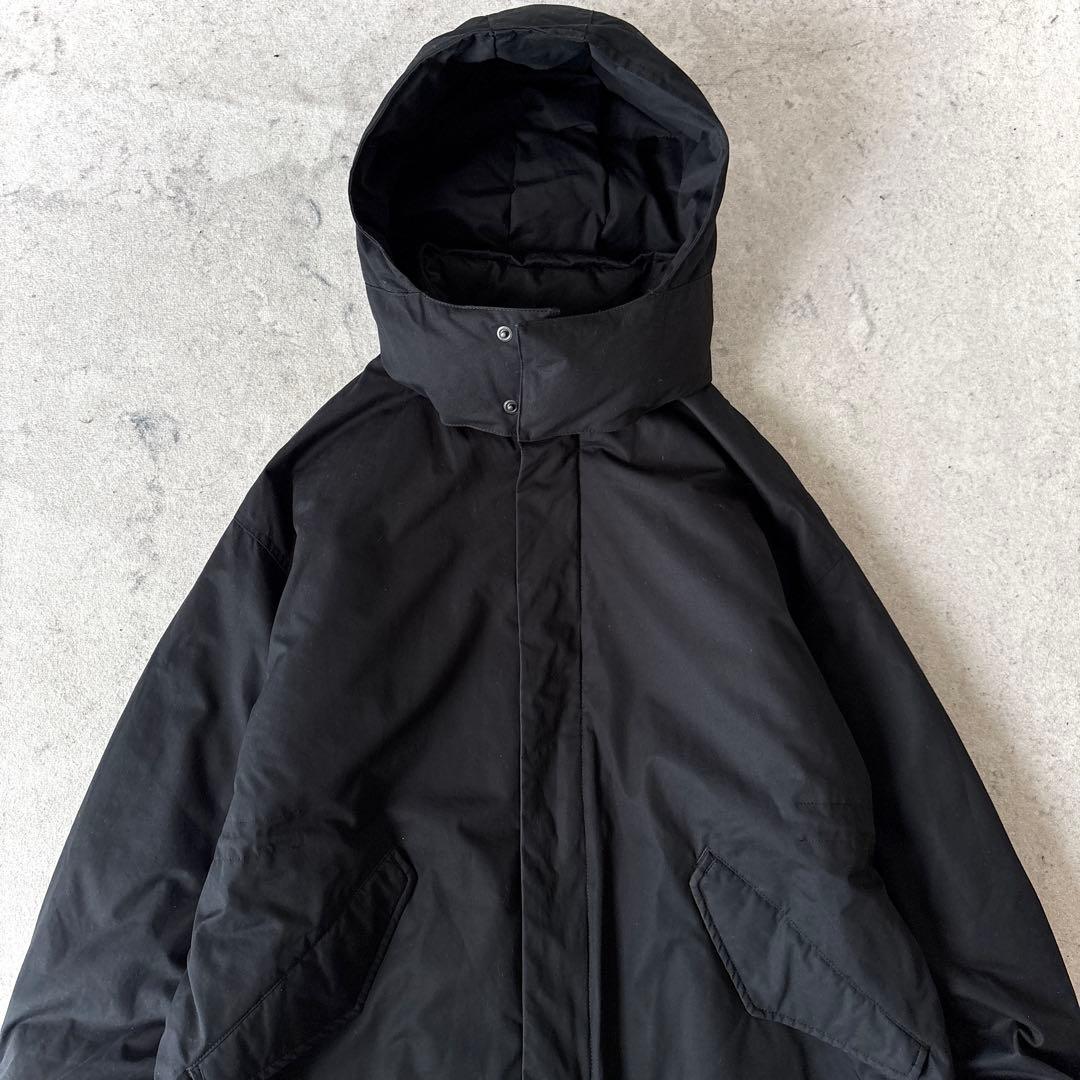 美品 ミスターオリーブ 日本製 河田ダウン ダウンモッズコート 黒MrOlive