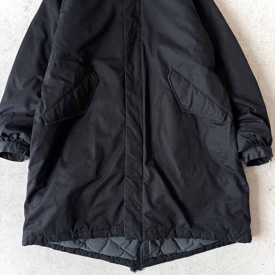 美品 ミスターオリーブ 日本製 河田ダウン ダウンモッズコート 黒MrOlive