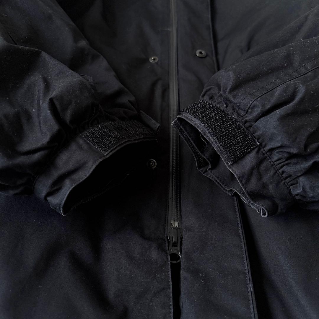 美品 ミスターオリーブ 日本製 河田ダウン ダウンモッズコート 黒MrOlive