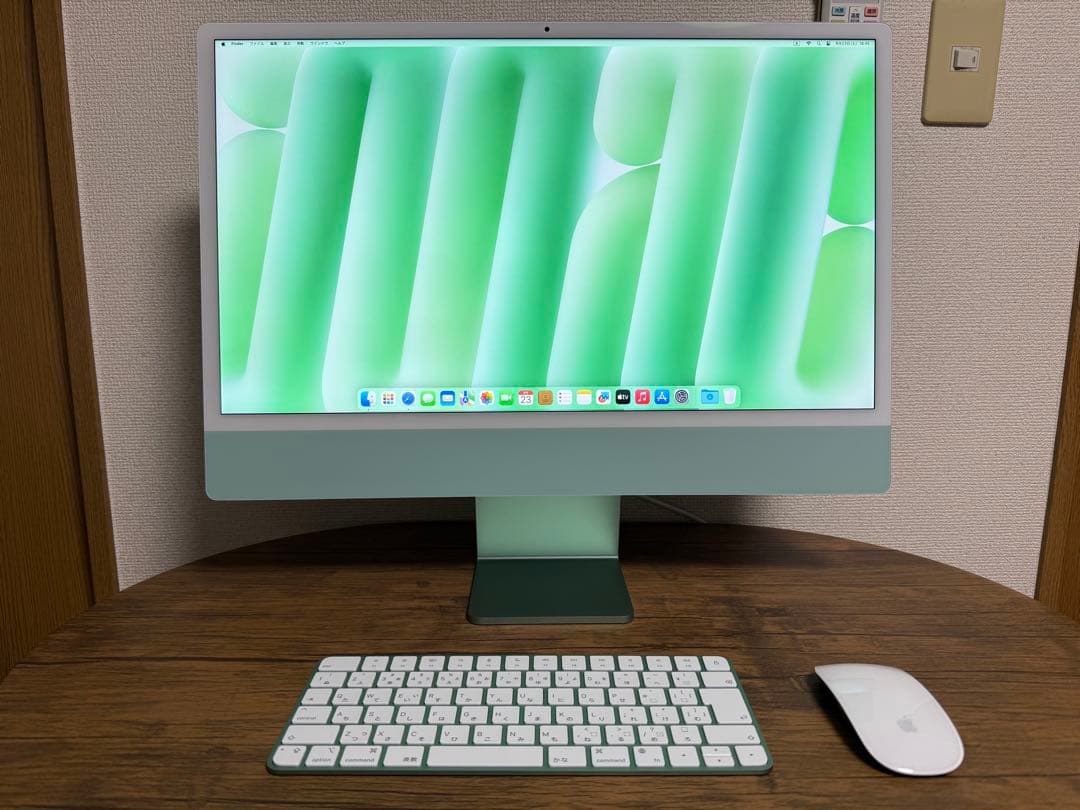 iMac M3 メモリ16GB/SSD256 24インチ （グリーン）