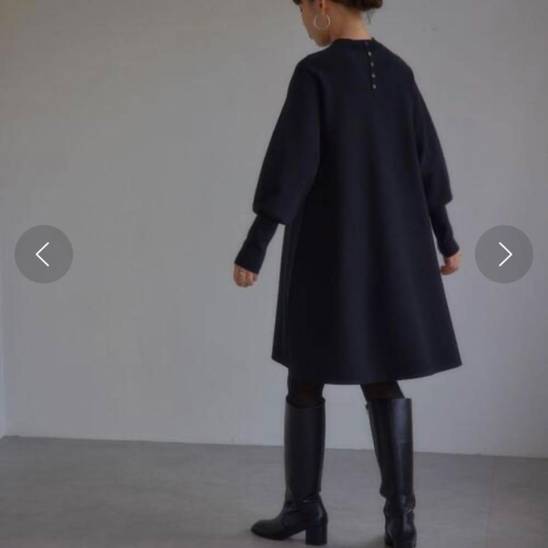 ユナイテッドアローズ EMMELREFINES クルーネックAラインワンピース