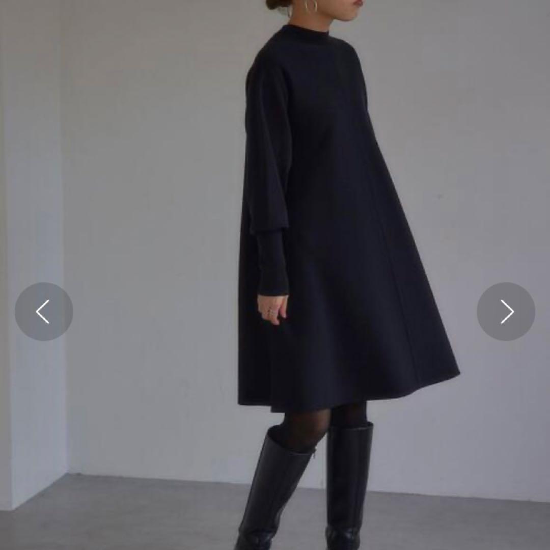 ユナイテッドアローズ EMMELREFINES クルーネックAラインワンピース