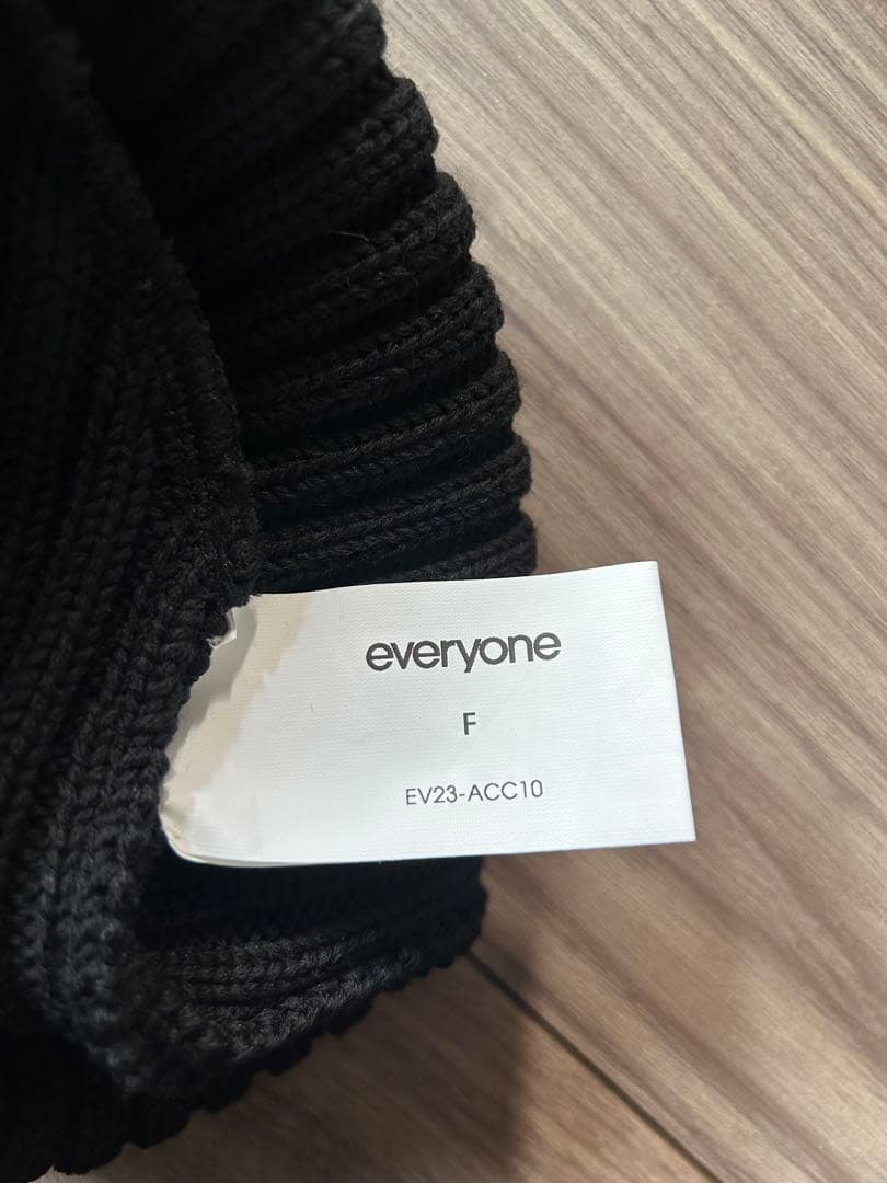 帽子 everyone basic beanie black