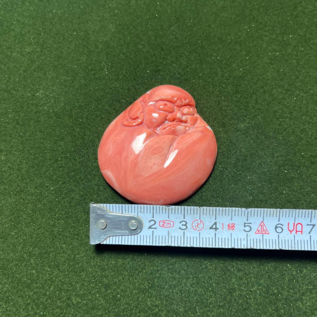 h*o様 希少　赤サンゴ　アンティーク　縁起物　達磨