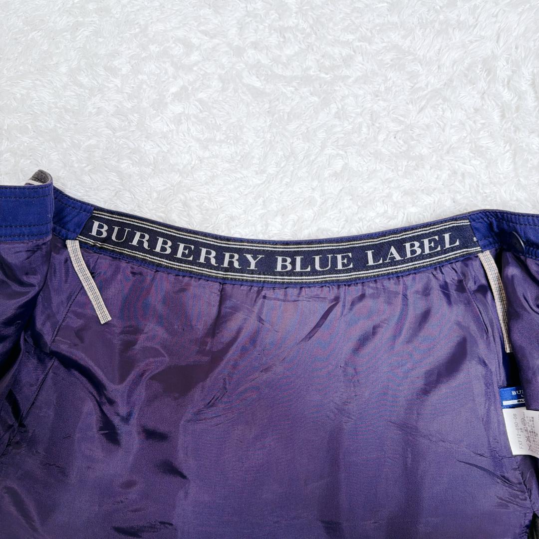 希少✨ BURBERRY プリーツ ミニスカート ベルト ストライプ ボタン