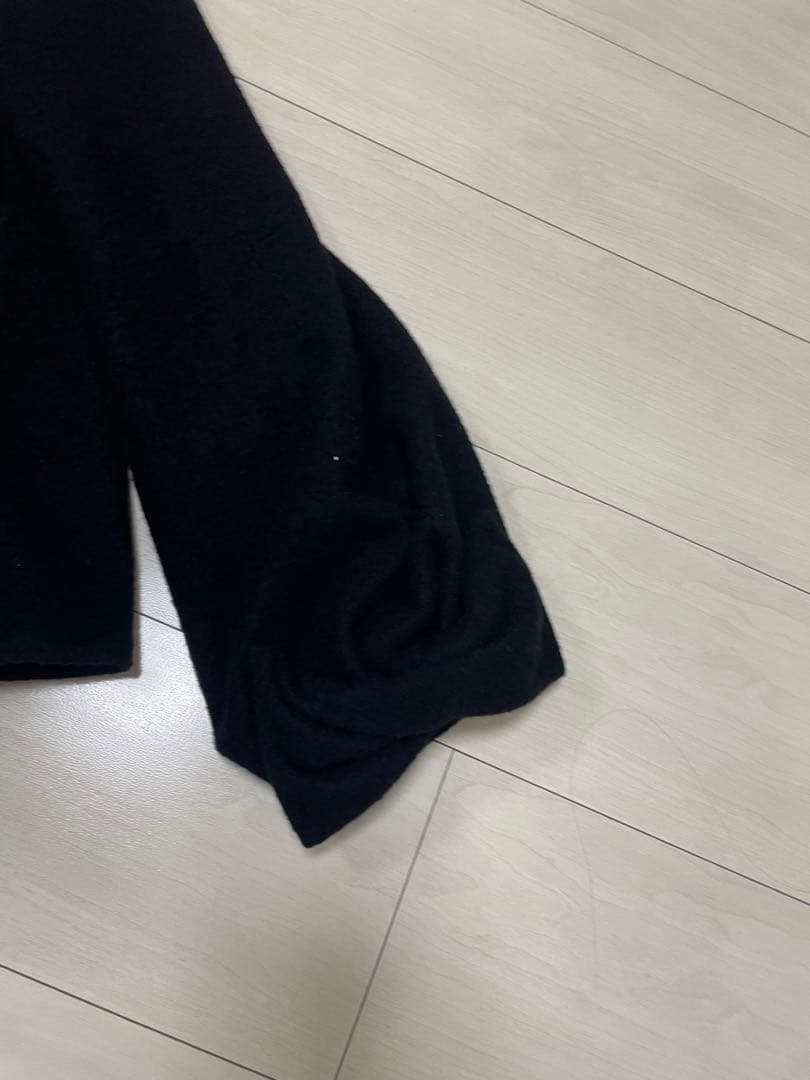 タグ付き　エムズグレイシー　袖口リボンがかわいいギャザー襟ショートコート 40