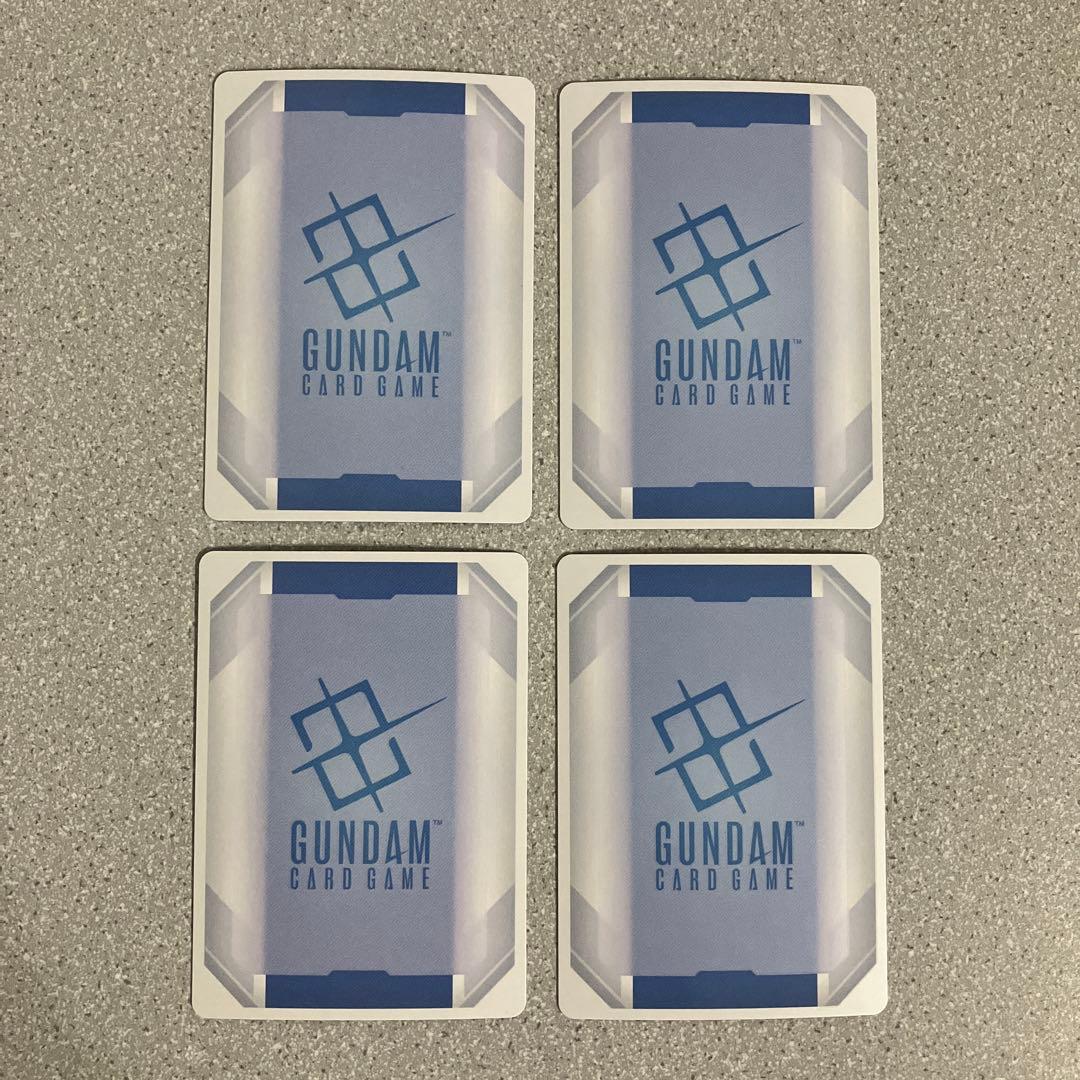 ☆ガンダムカードゲーム☆コルシカ基地☆パラレル☆4枚セット☆未使用☆ボーナス☆