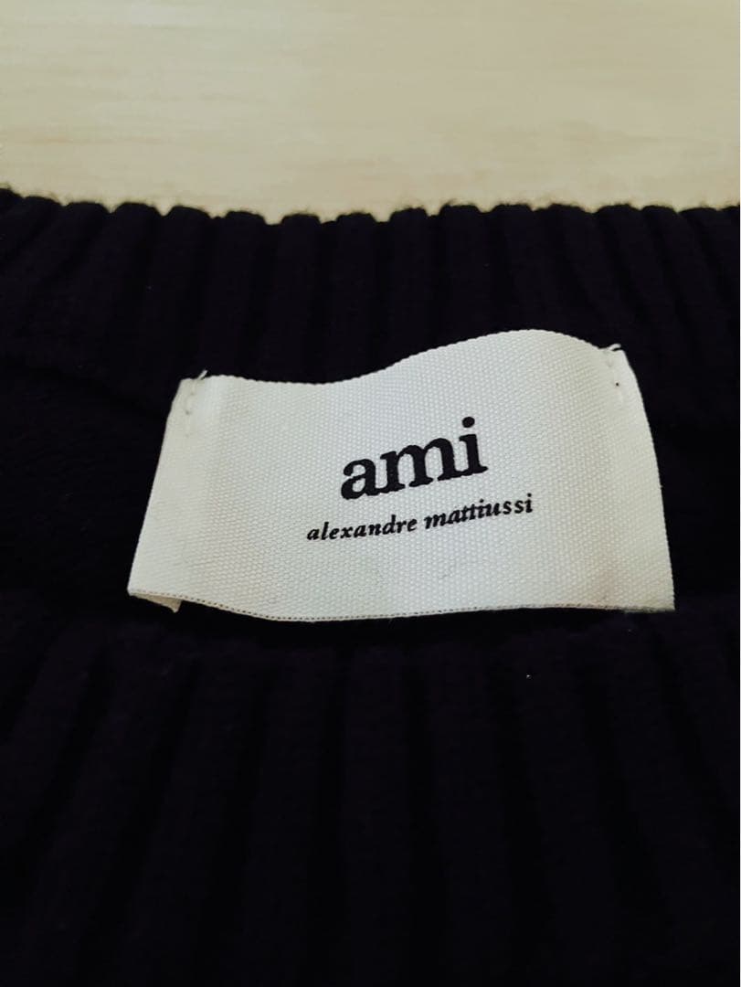 【新品】AMI PARIS アミパリス ニット セーター ブラック Lサイズ