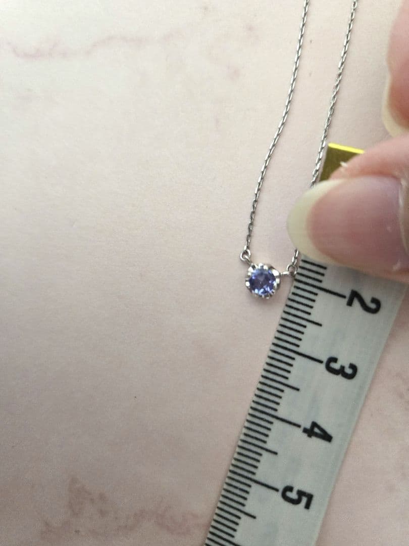 【週末限定セール】美品✨4℃ プラチナ　 タンザナイトネックレス　Pt850