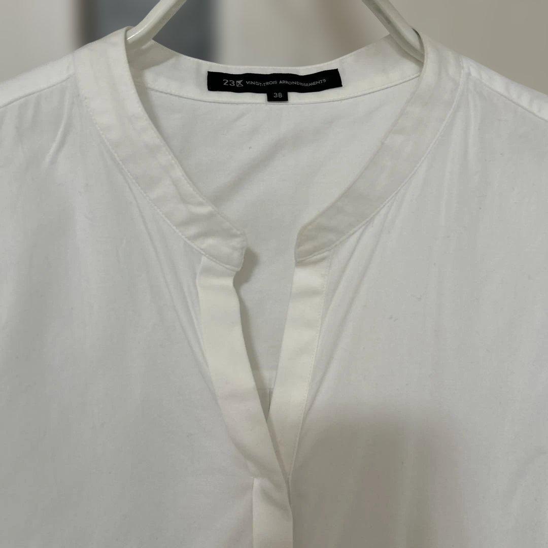 昼田祥子　mi-molletコラボ　23区　白シャツ