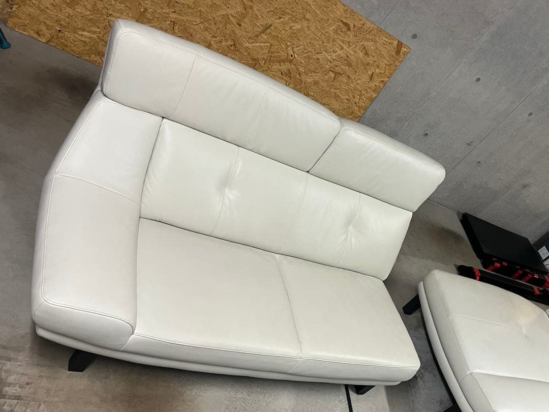 【tjhs】カリモク家具 ZU4628 右肘2人掛けソファ