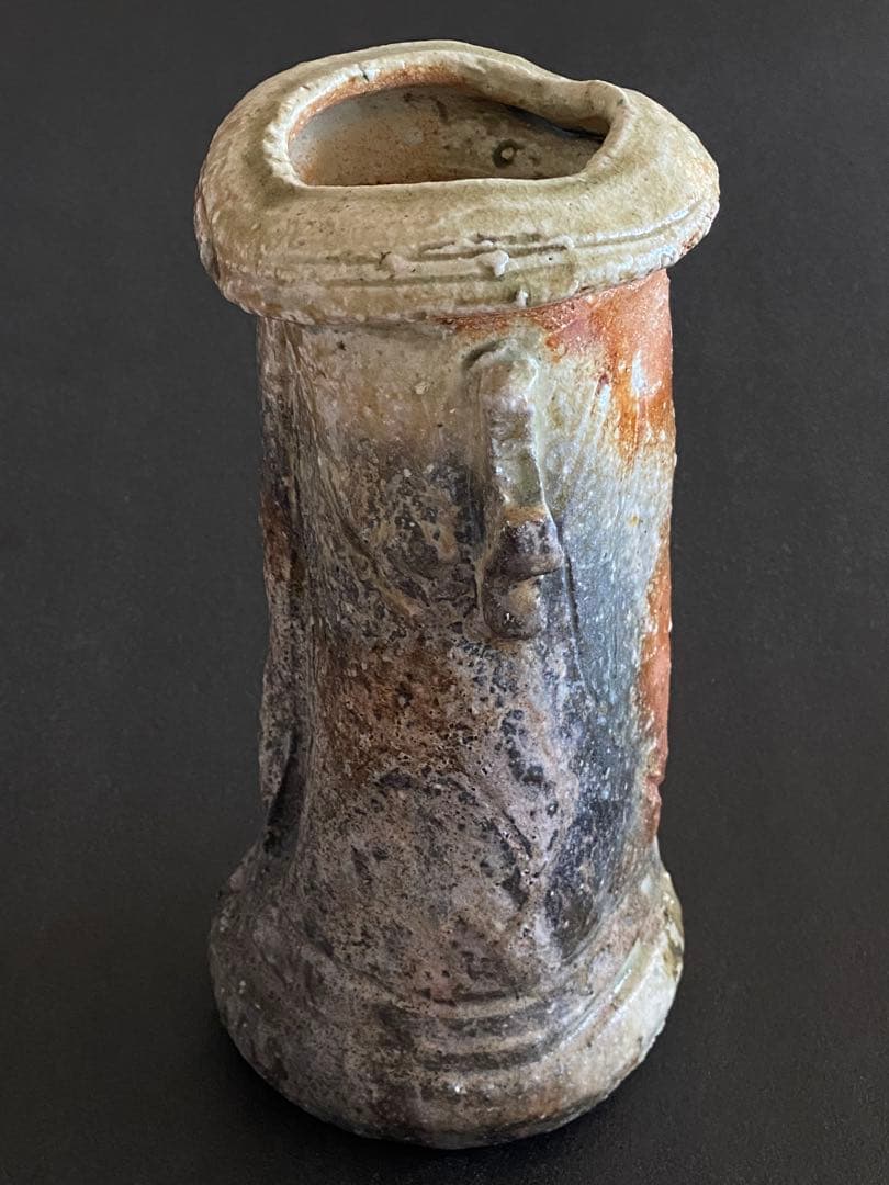 信楽焼　花瓶　花器　花入　井村侊生　　#3413