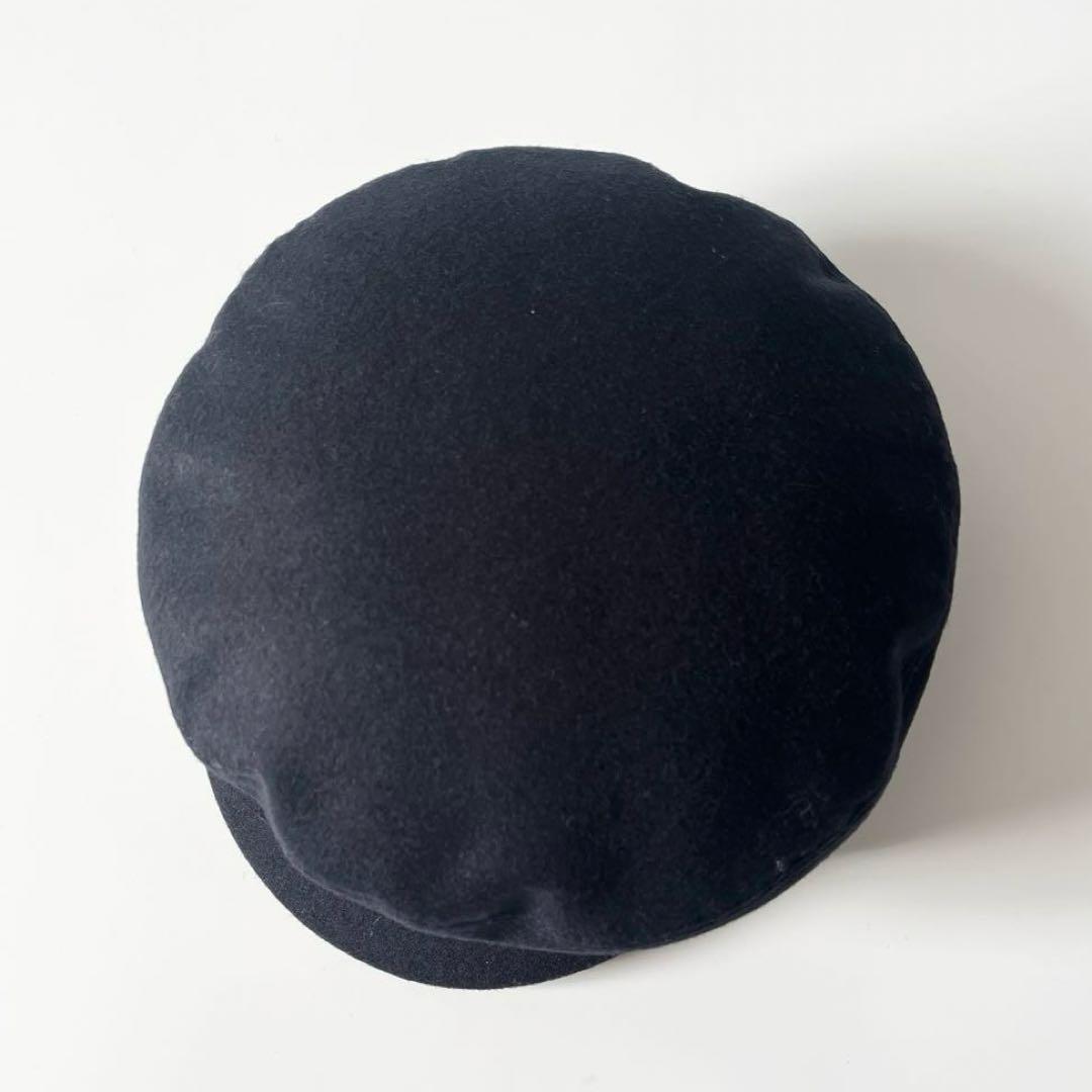 セリーヌ　トリオンフ　セーラーキャップ　ウールクロス　紺色　ネイビー　57サイズ