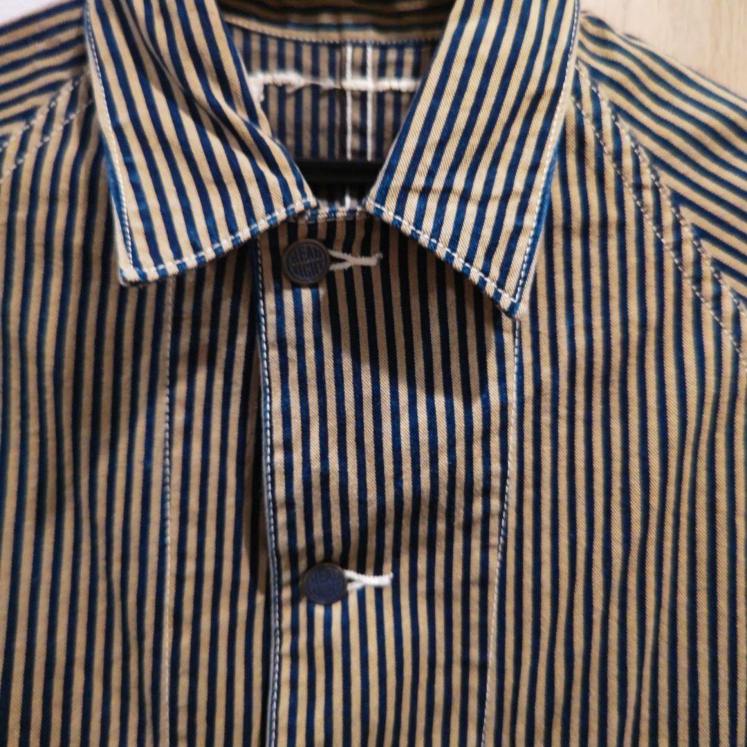 SUGAR CANE ヘッドライト ブラウンヒッコリー カバーオール