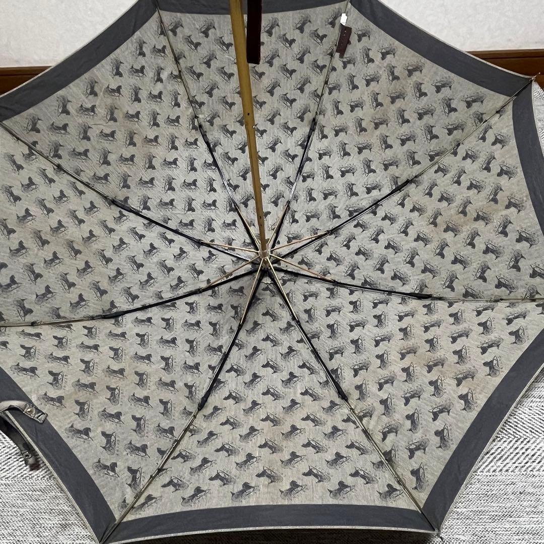 希少　CELINE セリーヌ　文字馬車総ロゴ　折りたたみ日傘