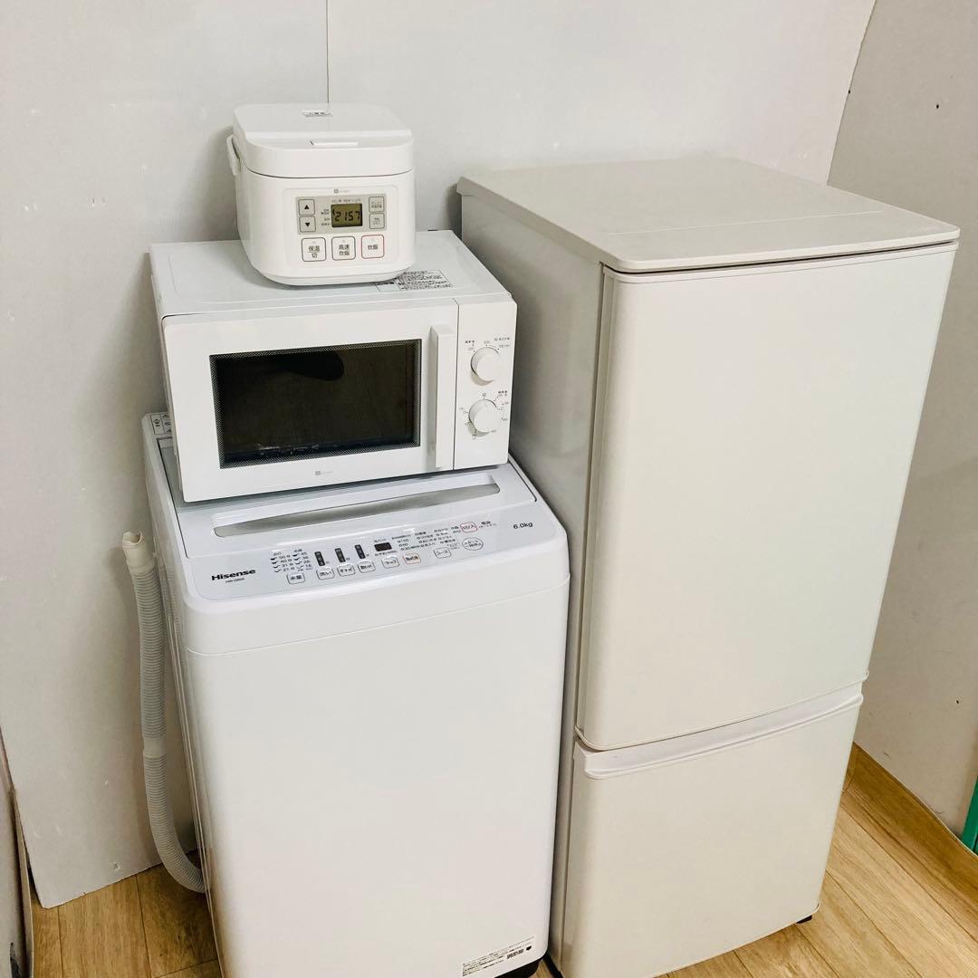 美品高品質一人暮らし家電4点セット❗️大阪、大阪近郊配送無料　3