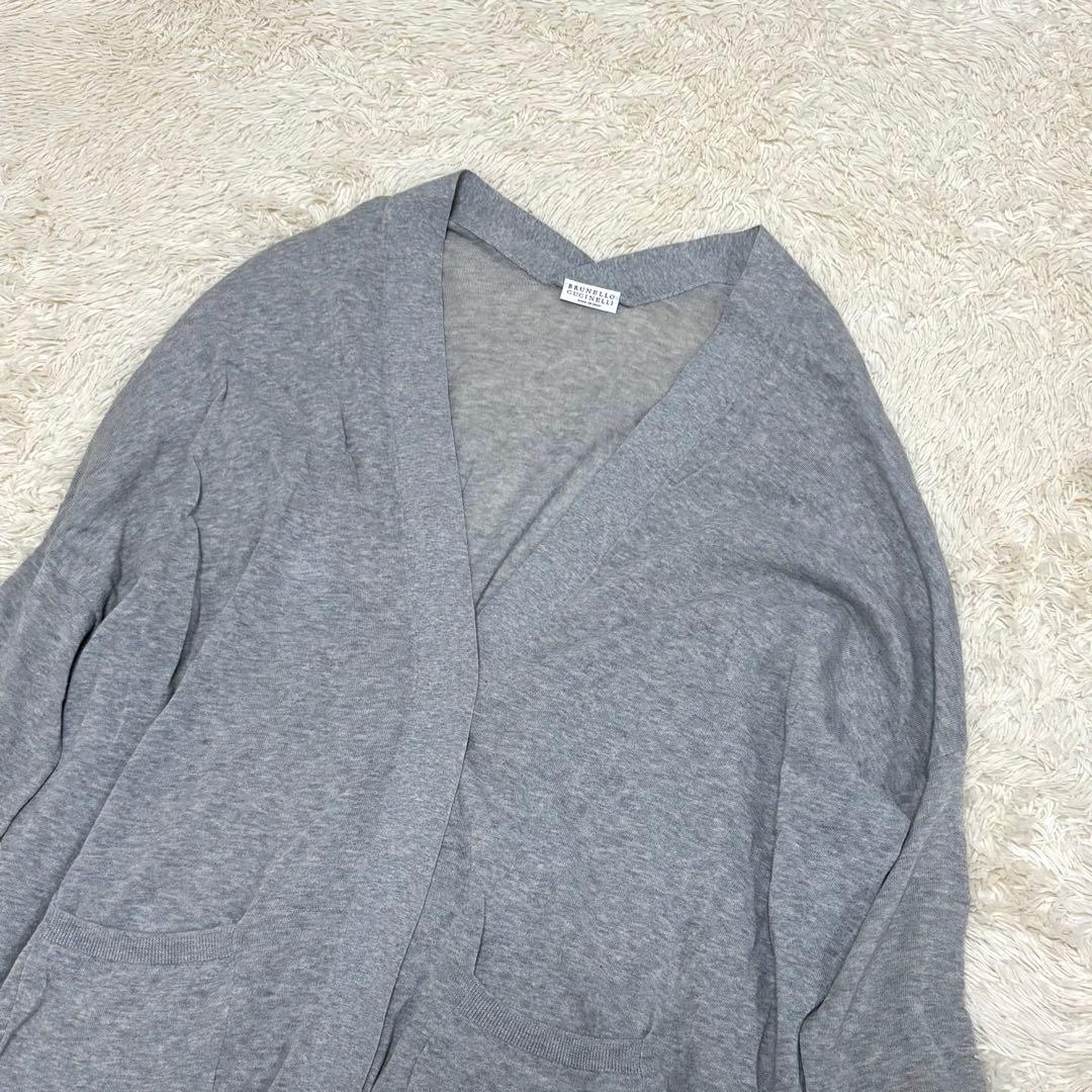 BRUNELLO CUCINELLI ロングカーディガン グレー 灰色 羽織り
