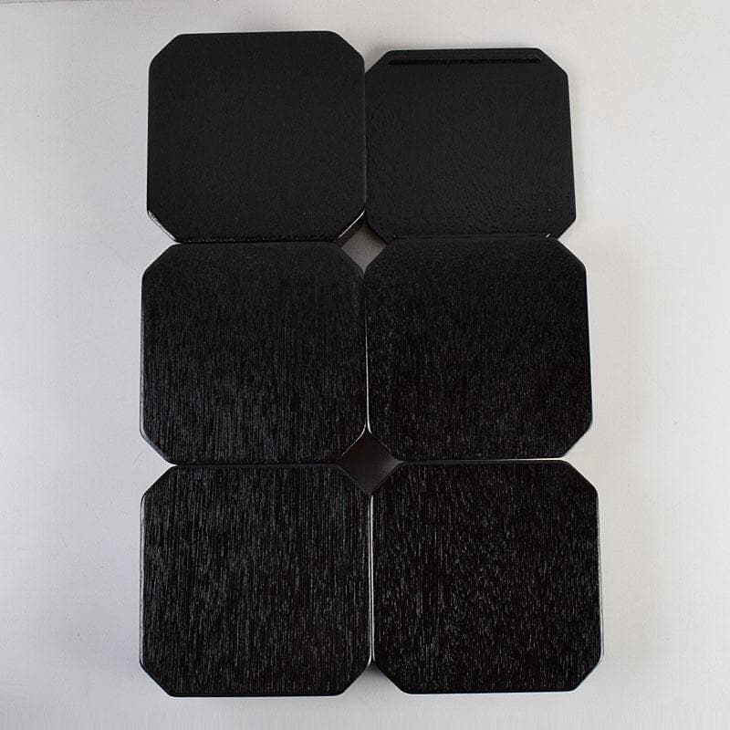 minto　茶道具　漆塗　七宝透かし　縁高重　五段重　箱付　N　9148