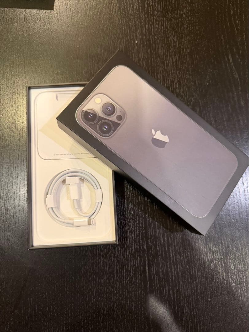 iPhone 13 Pro Max 本体 充電ケーブル付き 画面端　ヒビあり