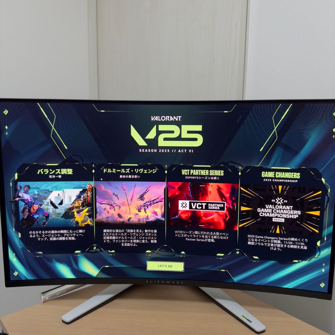 ほぼ新品　AW3225QFAlienware32インチ4K OLED