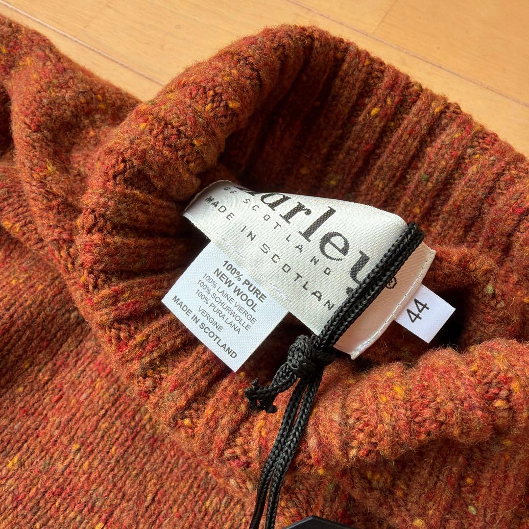 【新品】タートルネック セーター ハーレーオブスコットランド カラーネップ