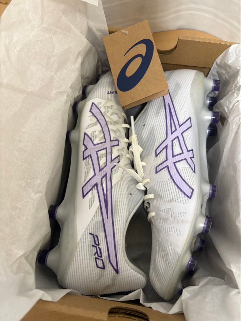 asicsDSLIGHTACROSPRO3ホワイト/ジェントリーパープル26.5