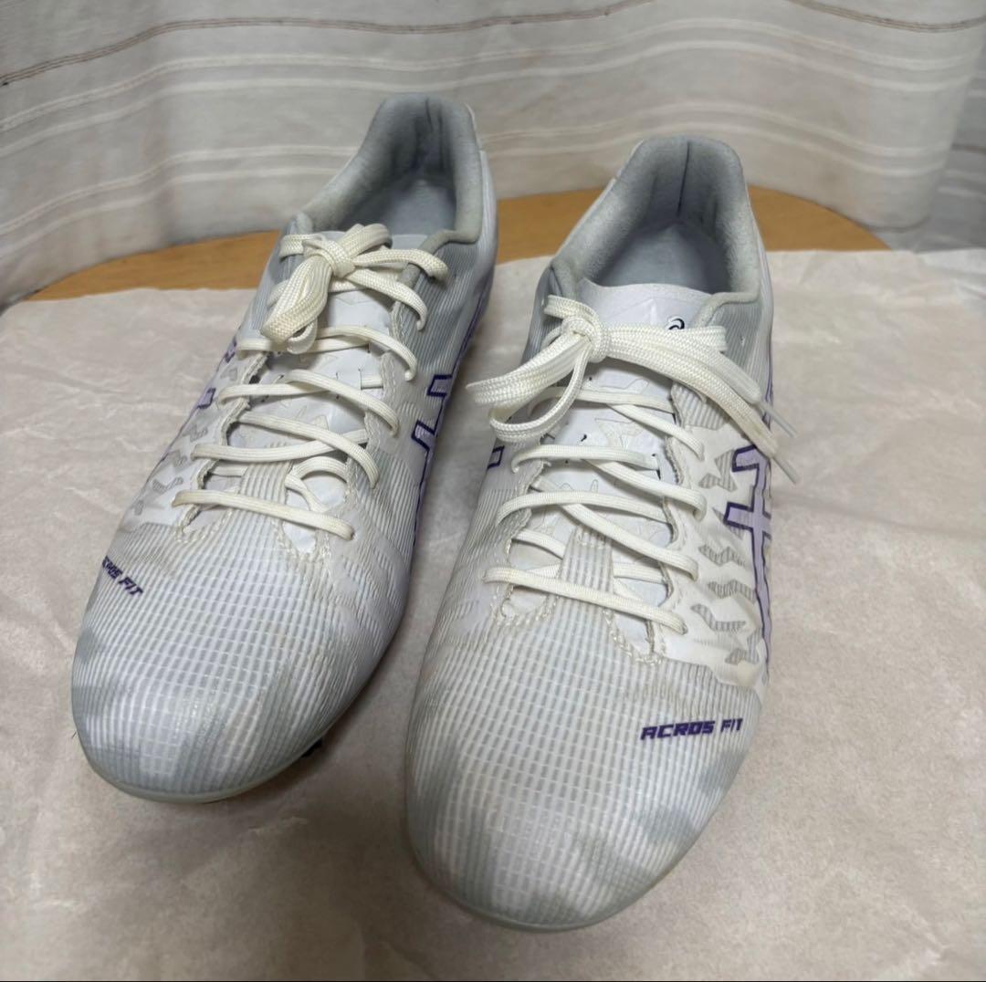 asicsDSLIGHTACROSPRO3ホワイト/ジェントリーパープル26.5