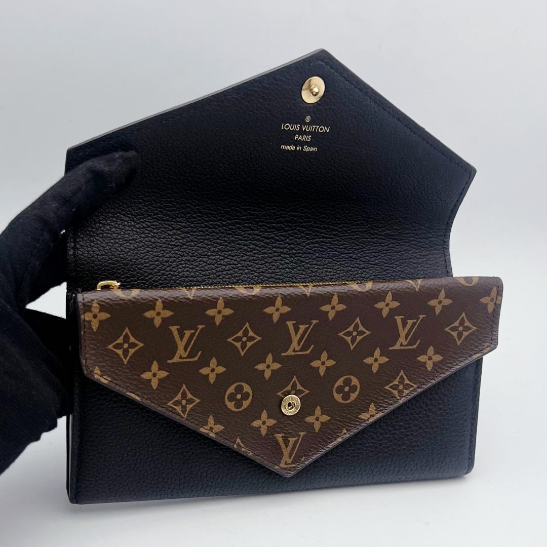 開運財布！ルイヴィトン ドゥブルV 黒 長財布 正規品保証2909