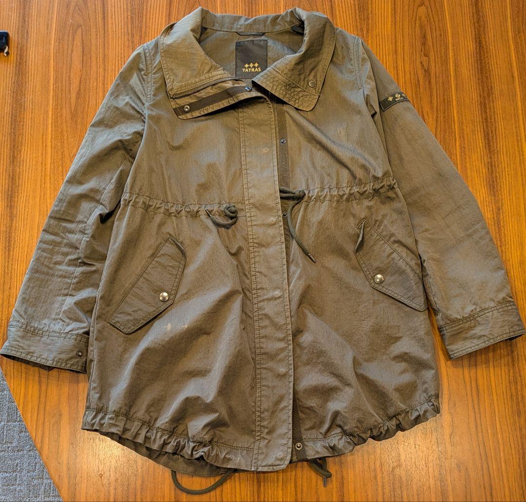 【TATRAS】カーキ モッズコート（ダウンライナー付き）
