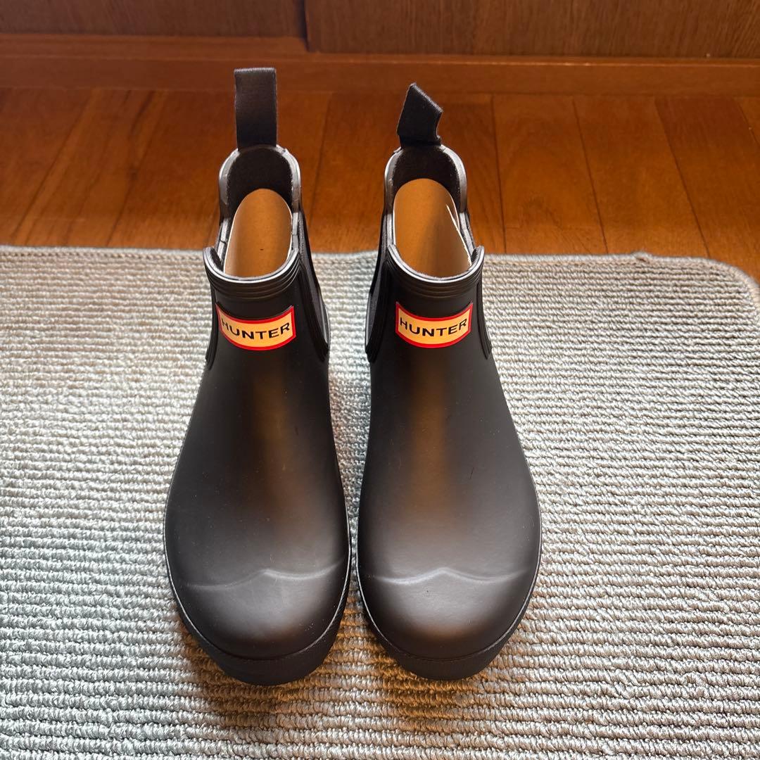 新品未使用　HUNTER ブラック ショートレインブーツ　EU37