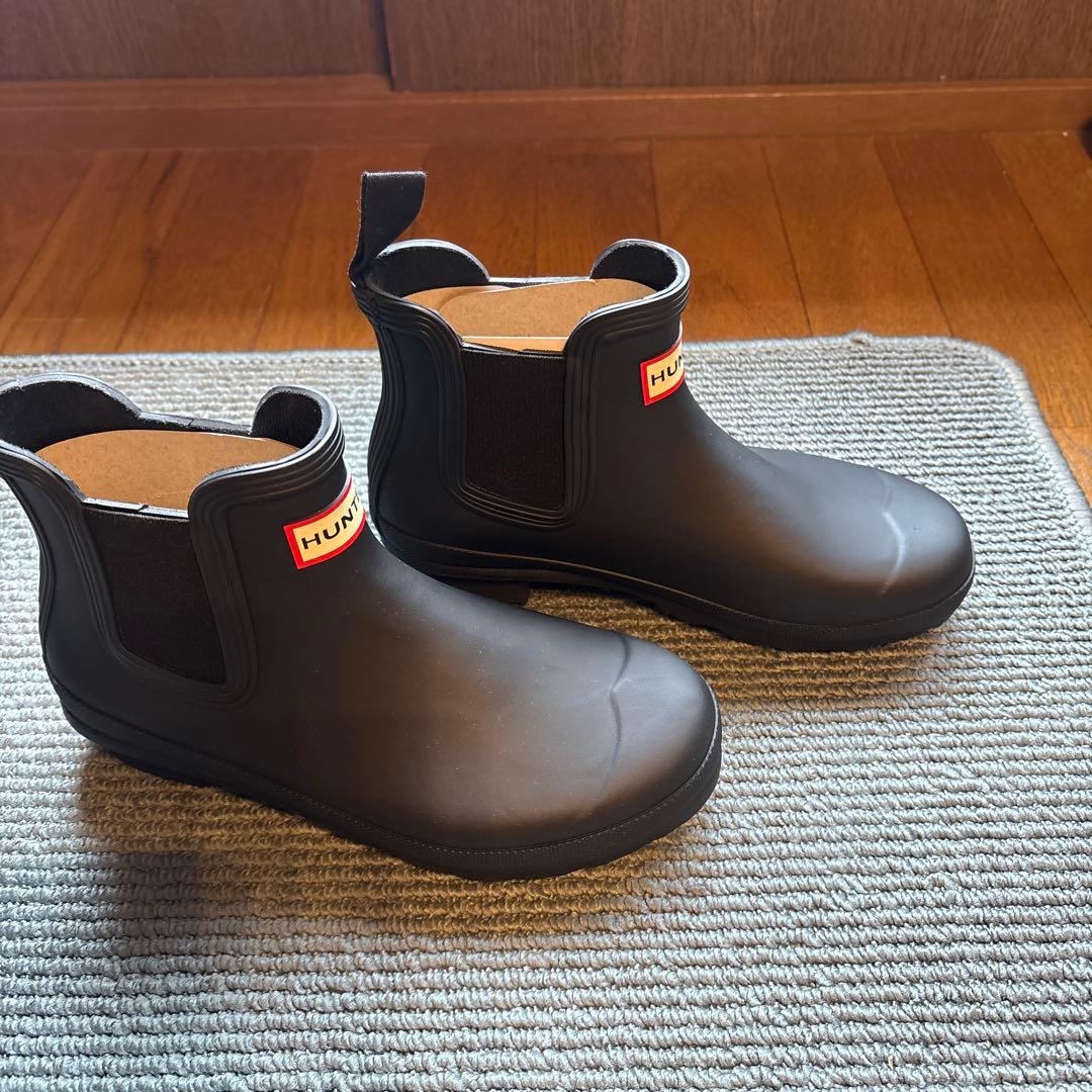 新品未使用　HUNTER ブラック ショートレインブーツ　EU37